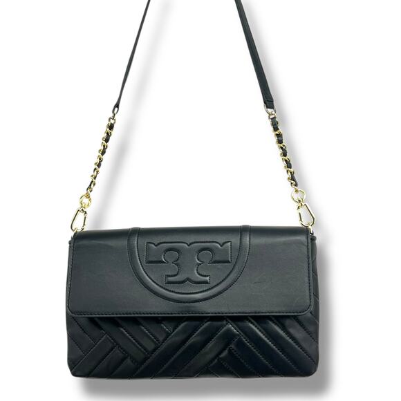 Tory Burch Handbags - NEW!!! TORY BIRCH Alexa Quilted Shoulder Bag Clutch Black Designer OldMoney